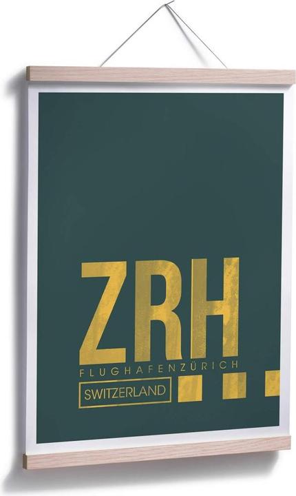 Produktbild Trenddeko ZRH Flughafen Zürich (24 x 30 cm)
