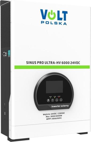 Produktbild No Name Solar-Wechselrichter SINUS PRO ULTRA-HV 6000 24/230V (3000/6000W) + 80A MPPT (450V) NETZUNABHÄNGIG