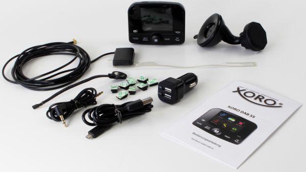 Image du produit Xoro DAB 55, récepteur DAB pour voiture, BT-free, FM-Trans