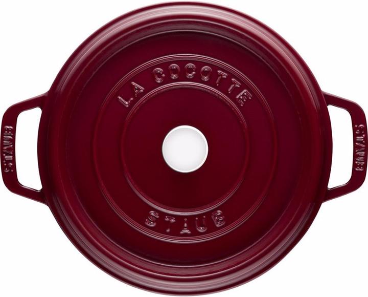 Actual product image Staub La Cocotte Cocotte high, 24 cm, Bordeaux (24 cm, Casserole + Stewpot, Cast iron)