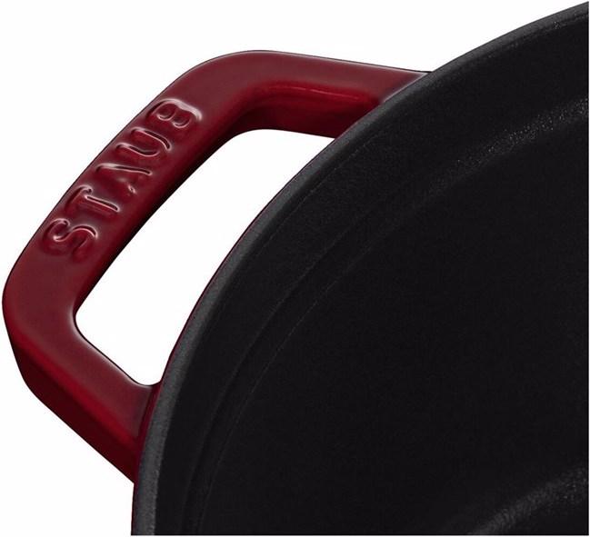 Actual product image Staub La Cocotte Cocotte high, 24 cm, Bordeaux (24 cm, Casserole + Stewpot, Cast iron)