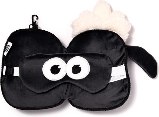 Produktbild Puckator Relaxeazzz Plüsch Shaun (Kopf- & Nackenkissen, Schlafmaske)
