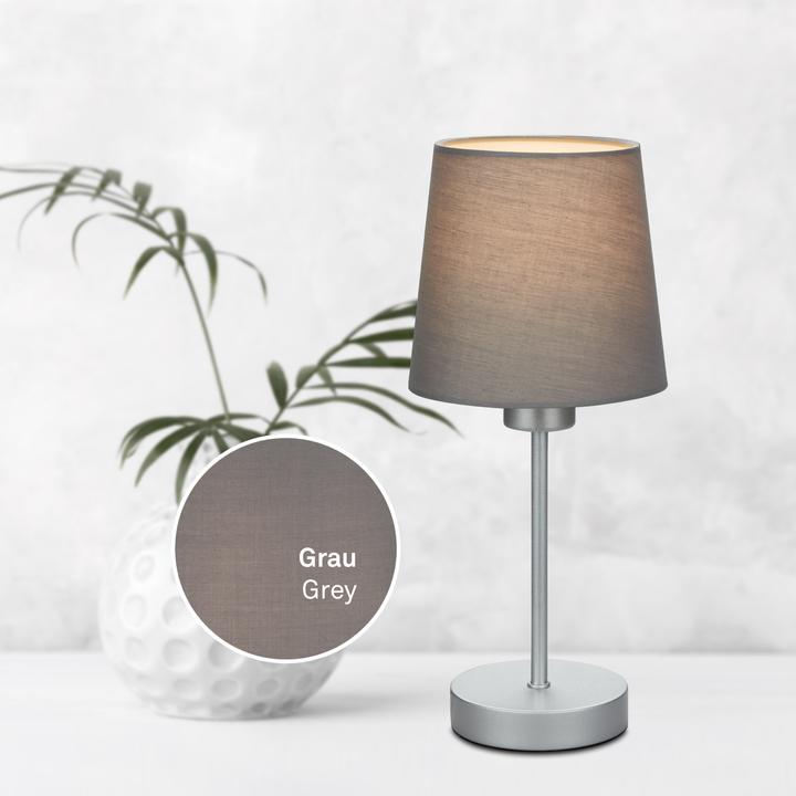 Actual product image Briloner Table lamp, gray-silver, 1xE14/25W (E14)