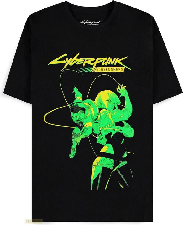 Immagine prodotto Difuzed Cyberpunk: Edgerunners - Maglietta grafica a maniche corte di David e Lucy - S (S)