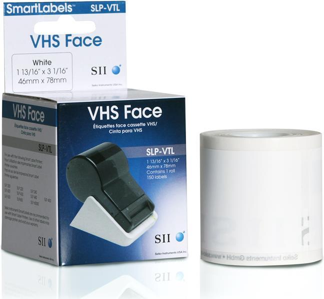 Actual product image Seiko DUPLIKAT SLP-VTL video labels, 1 roll of 150 labels