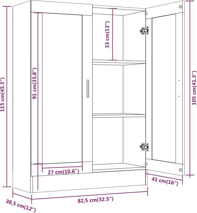 Actual product image VidaXL Gizela (82.5 x 30.5 x 115 cm)