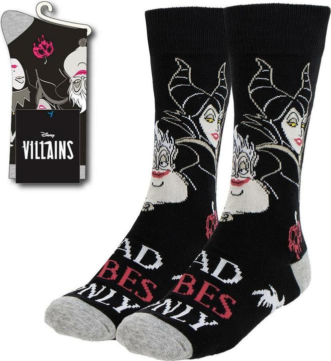 Produktbild Cerdá Disney Villains Socken Bad Vibes Only 36-43 (Einzelpack, 36 - 43)