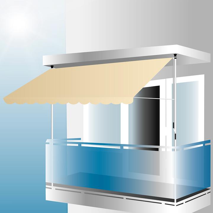 Immagine prodotto Keller Fahnen Balkonmarkise creme 200x130 cm (3.20 m)