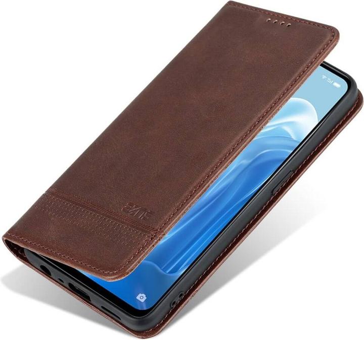 Actual product image Cover-Discount OPPO Reno8 Lite - Stand Flip Case Cover brown (Oppo Reno 8 Lite 5G)