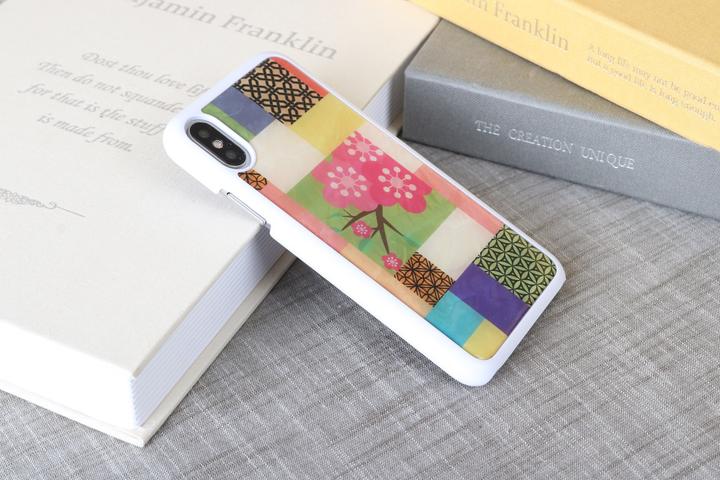 Image du produit Ikins SmartPhone case iPhone XS/S cerise blossom blanc (Apple iPhone XS)
