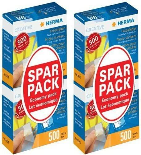 Actual product image HERMA Photo adhesive double pack 2x500 pieces Sparpack