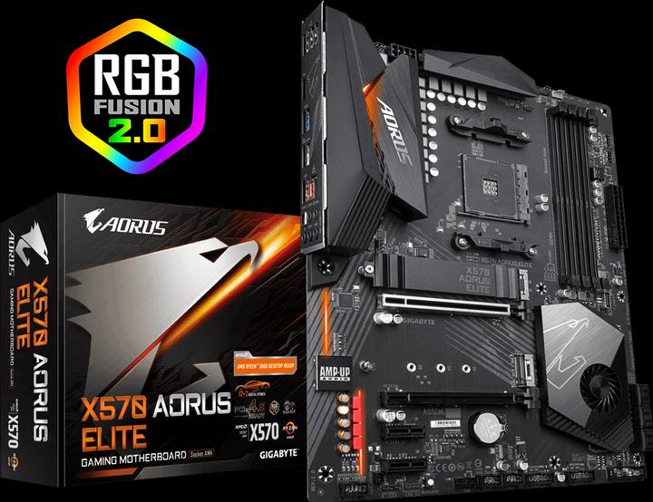 Produktbild Gigabyte X570 Aorus Elite (AM4, AMD X570, ATX)