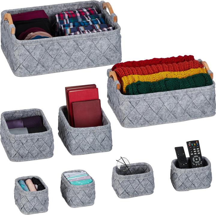 Produktbild Relaxdays 8-tlg. Schrank-Organizer (8 x, 42 x 31 x 19 cm)