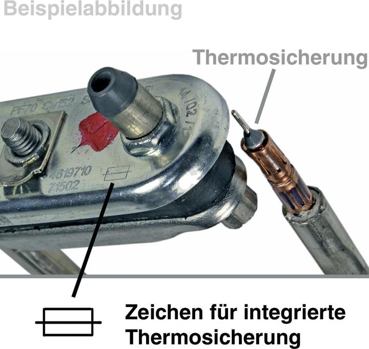 Actual product image Whirlpool Heating element 481010550891 1800W 230V for washing machine