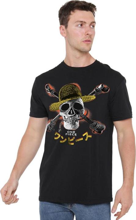 Immagine prodotto One Piece Straw Hat Maglietta Jolly Roger Uomo (XXL)