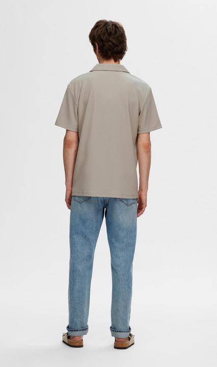 Image du produit Selected Homme Chemise à col cubain côtelé et à manches courtes (XL)