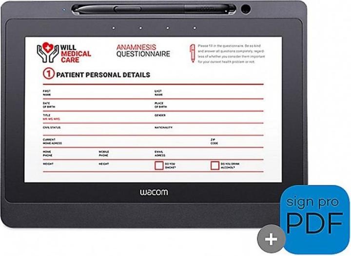 Produktbild Wacom Signature Tablet DTU-1141B (10.10", 2540 lpi)