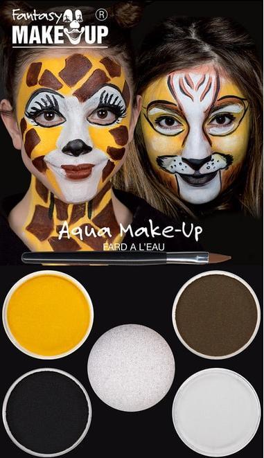 Actual product image Fantasy Make Up Schminkset - Löwe und Giraffe - Make-Up mit Zubehör