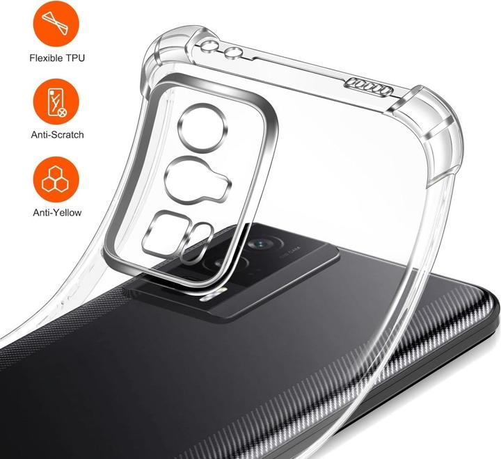 Actual product image Screenguard Xiaomi Poco F5 Pro Cover Crystal Soft Airbag Bumper (Xiaomi Poco F5 Pro)