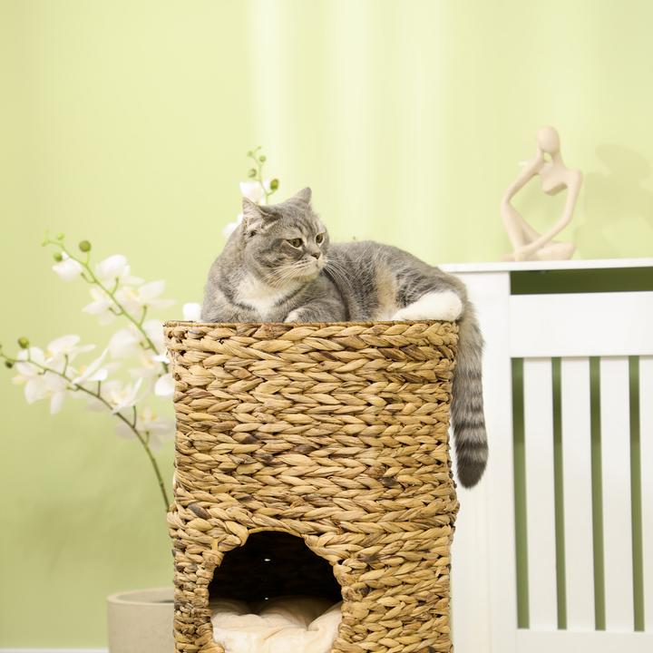 Produktbild PawHut Katzenturm (73 cm, Hellbraun)