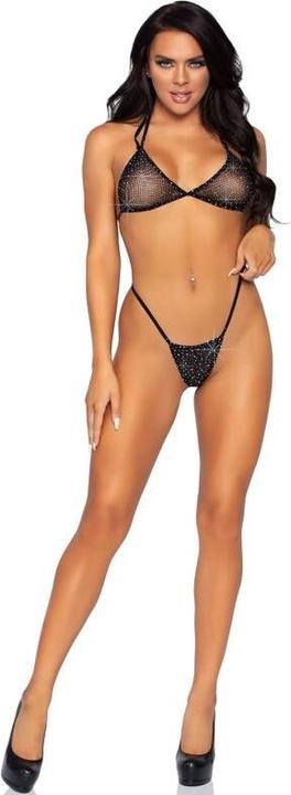 Actual product image Leg Avenue Mesh Bikini Top And G-String Unit Size (One size)