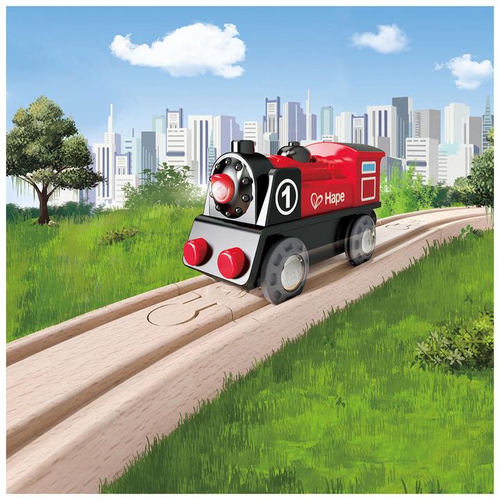 Actual product image Hape battery powered locomotive