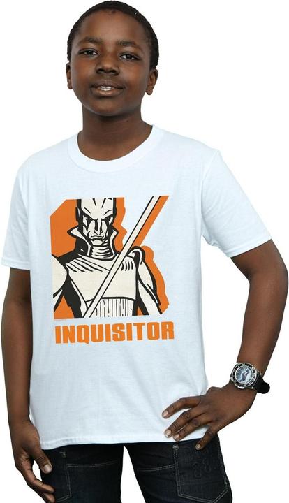 Actual product image Star Wars Boys Rebels Inquisitor T-Shirt (128)