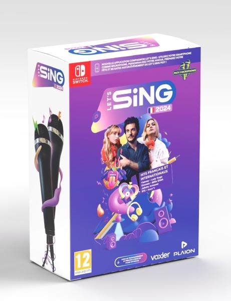Actual product image Ravenscourt Let's Sing 2024 French Version (+ 2 Mics) (Switch, FR)