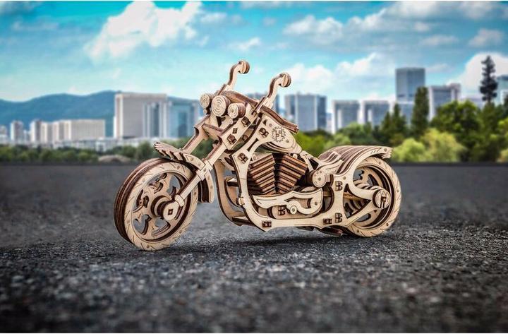 Actual product image Eco Wood Art Motorcycle Cruiser