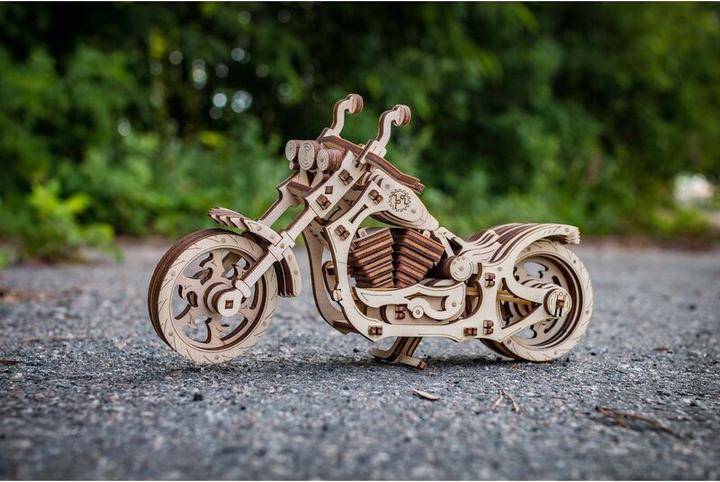 Actual product image Eco Wood Art Motorcycle Cruiser
