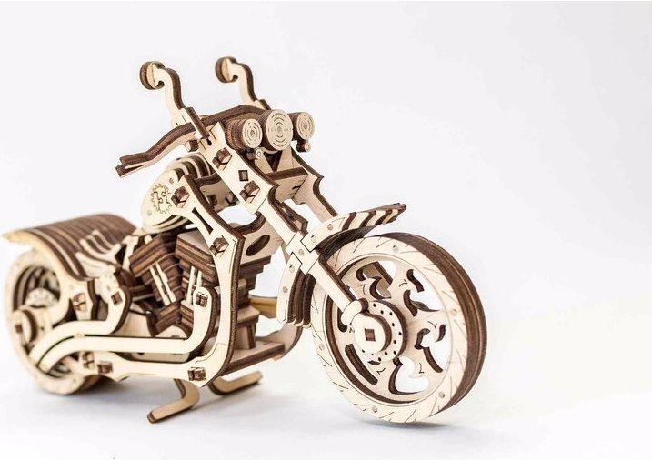 Actual product image Eco Wood Art Motorcycle Cruiser