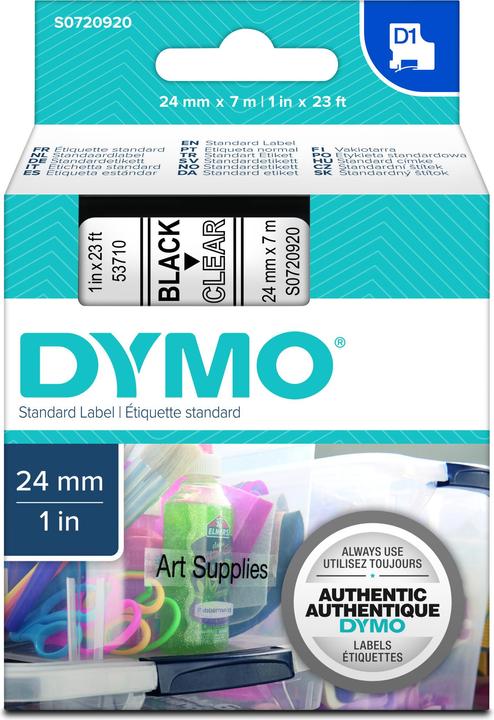 Produktbild Dymo S0720920 Standardband (2.40 cm, Schwarz)