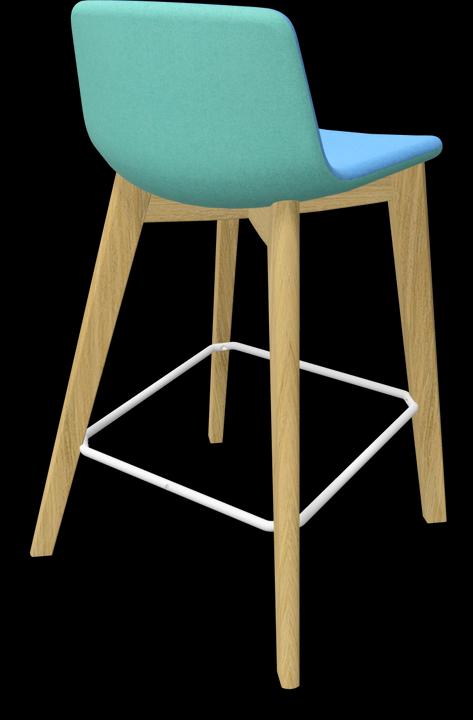 Light blue, White, Mint, Ash natural light grey stained