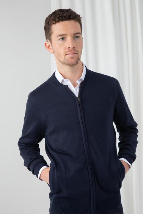 Henbury Strickjacke mit Reissverschluss