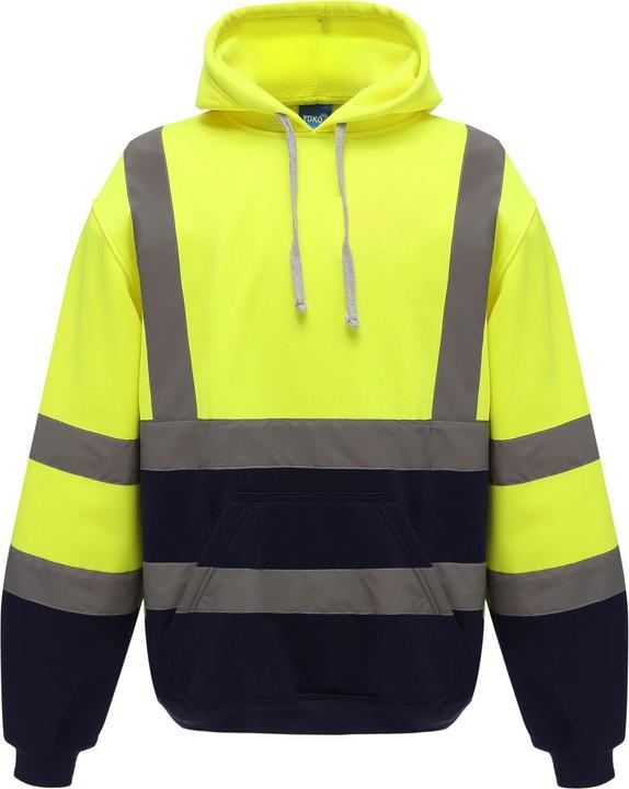 Yoko Hoodie mit durchgehendem Reissverschluss Signalkleidung