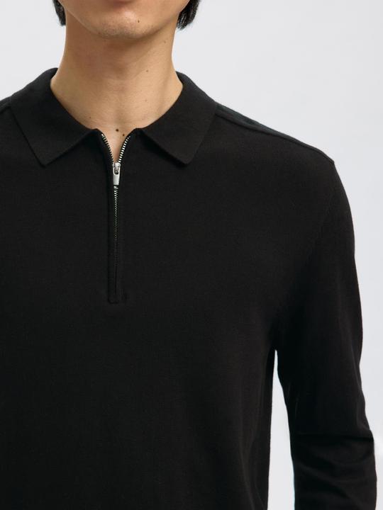 Produktbild Selected Homme Strick Langarm-Poloshirt (XL)