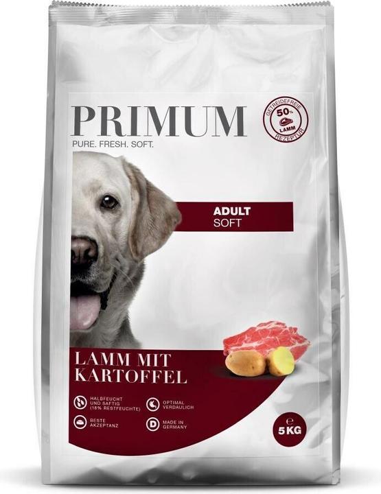 Actual product image PRIMUM Halbfeuchtfutter Adult Lamm mit Kartoffel 5 kg (Adult, 1 pcs., 4339 g)