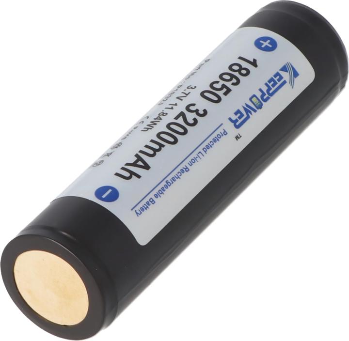 Actual product image Keeppower Akku 18650, PCB geschützt (1 pcs., 18650, 3200 mAh)