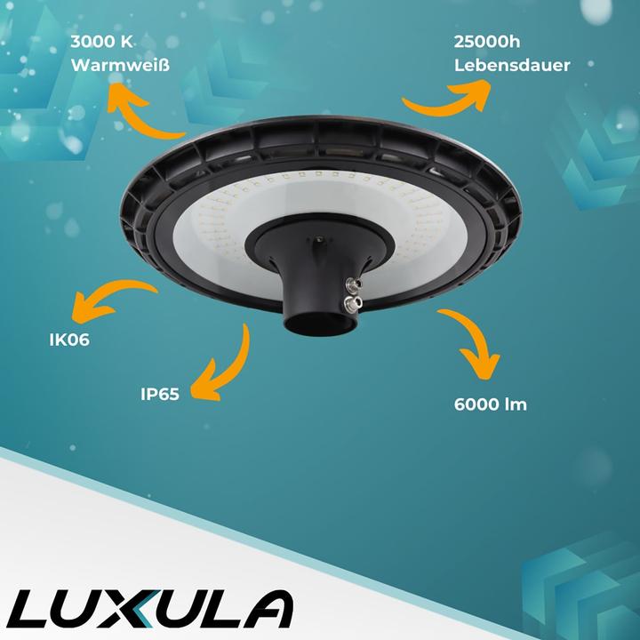 Immagine prodotto Luxula Lampada a LED per alte luci LX500143, HighBay, lineare, 200W, 20000lm, 4000K (9000 lm, IP65)