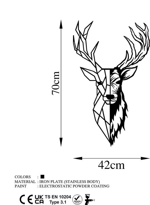 Actual product image Wallxpert Deer Whisper (42 x 70 cm)