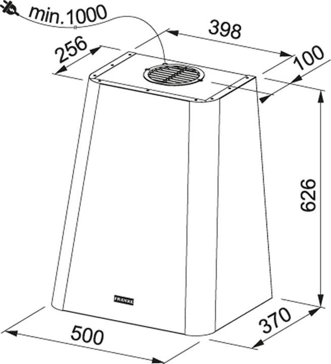 Actual product image Franke Smart Deco Wandhaube (Wall hood)