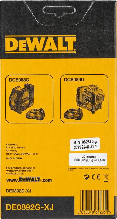 Actual product image DeWalt DE0892GXJ