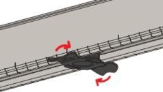 Actual product image Fischer Sliding nut FSM Clix P 8 (M8)