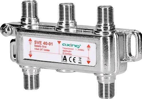 Produktbild Axing 4-fach SAT-Verteiler SVE 40-01 52400 MHz, DC (Originalfernbedienung)