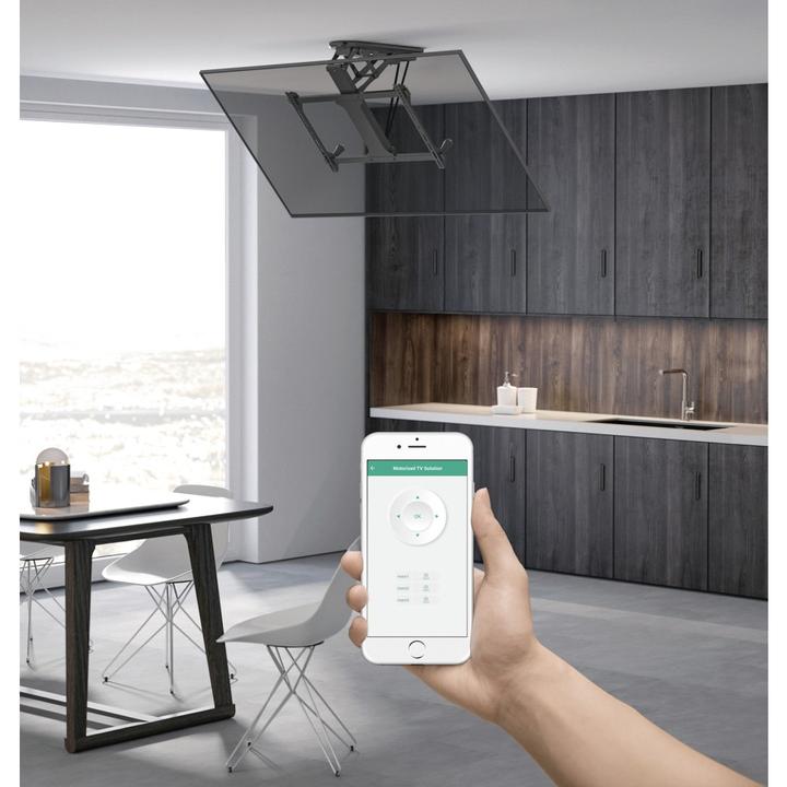 Actual product image Techly Motorised Swivel Ceiling TV Mount (Ceiling, 70", 35 kg)