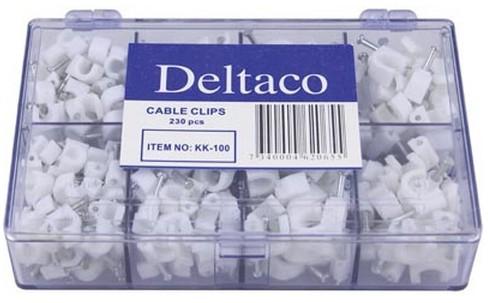 Immagine prodotto Deltaco KK-100 - Bianco - Plastica - 8 mm - 230 pezzo(i)