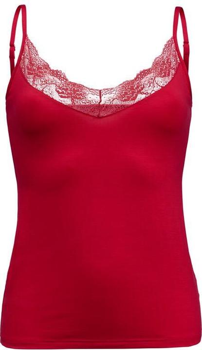 ISA Bodywear Spaghetti-Top mit zarter Spitze