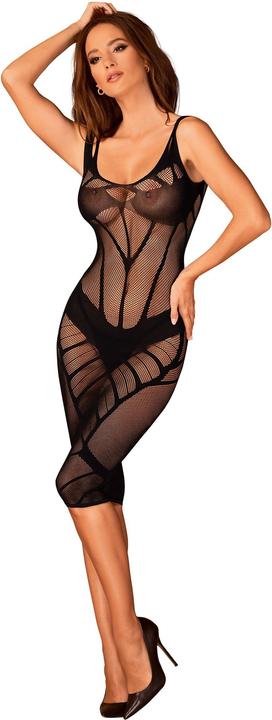 Productafbeelding Obsessive Sexy Mesh Dress - Zwart (S, M)