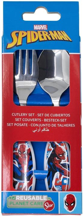 Actual product image Stor Spiderman Midnight Flyer children's cutlery set