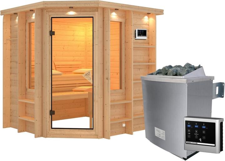 Image du produit Karibu Cortona avec couronne de toit (Contrôle externe de 9 KW)